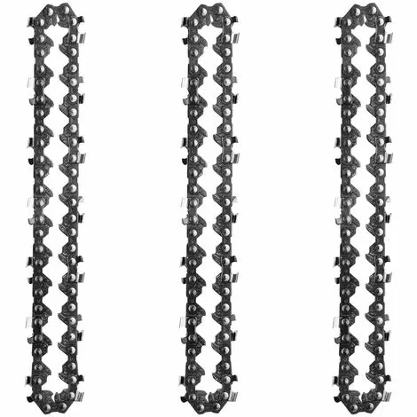 HAPPYSHOPPING Mini Chaine De Remplacement De Chaine En Acier Au Manganese De 4 Pouces Pour Scie A Chaine Electrique Accessoires De Scie A Chaine Electrique, Paquet De 3 - Paquet De 3 3 HAPPYSHOPPING Mini Chaine De Remplacement De Chaine En Acier Au Manganese De 4 Pouces Pour Scie A Chaine Electrique Accessoires De Scie A Chaine Electrique, Paquet De 3 - Paquet De 3