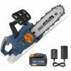 BLUERIDGE 18V Tronçonneuse Sans Fil, 25cm 4,53m/s Avec Frein à Chaîne Anti-retour Lubrification Automatique BLUE RIDGE BR8350