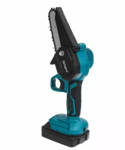 ZEBRAA 26V Mini Scie à Chaine électrique Sans Balais 4 Pouces Thermostat Sans Fil Tron?onneuse Avec 2 Batteriess