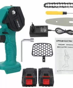 ZEBRAA Scie à Chaine électrique 18V 2400W Brushless Pour Outils De Jardinage à Bois Avec 2 Batteriess -Tronçonneuse et accessoire Soldes 2022 33769163 4