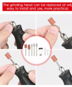 Kkmoon Poche Chainsaw Sharpener Chaine Portable Grinder Electrique Scie Electrique A Meuler Sharpener Set Avec Tete De Broyage + Angle Guide 220V Eu Plug, Noir -Tronçonneuse et accessoire Soldes 2022 33971458 5