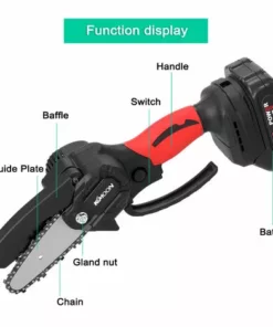 Kkmoon 21V De Portable Electrique Elagage-Scie 88Vf Petit Bois Spliting Chainsaw Pinceau Moteur A Une Main D'Outils Pour Le Travail Du Bois De Jardin Orchard, Rouge, Prise Eu, 2 Petites Piles 8 Kkmoon 21V De Portable Electrique Elagage-Scie 88Vf Petit Bois Spliting Chainsaw Pinceau Moteur A Une Main D'Outils Pour Le Travail Du Bois De Jardin Orchard, Rouge, Prise Eu, 2 Petites Piles -Tronçonneuse et accessoire Soldes 2022 34048956 2