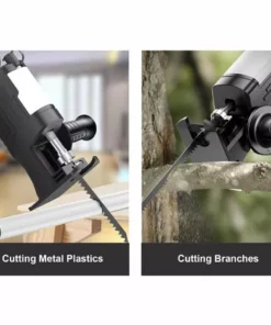 HAPPYSHOPPING Adaptateur Perceuse Electrique A Scie Alternative, Petite Scie Electrique Domestique, Adaptateur + 9 Lames De Scie - Adaptateur + 9 Lames De Scie -Tronçonneuse et accessoire Soldes 2022 34186699 2