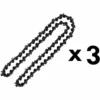 GT GARDEN Lot De 3 Chaînes 76 Maillons Pour Tronçonneuse