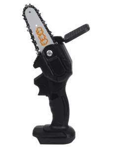 ZEBRAA 550W 24V Scie à Chaine électrique Sans Fil 4Inch Portable Avec 2 Batteries