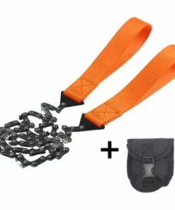 HAPPYSHOPPING Tronçonneuse De Poche Portable Outdoot Randonnee Camping Survival Gear Scie A Chaine A Main Pour La Coupe Du Bois, Modele: Noir -Tronçonneuse et accessoire Soldes 2022 36025084 2