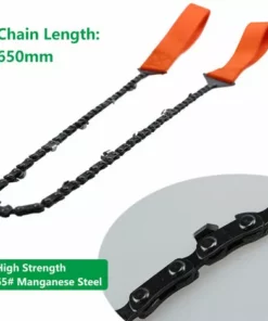HAPPYSHOPPING Tronçonneuse De Poche Portable Outdoot Randonnee Camping Survival Gear Scie A Chaine A Main Pour La Coupe Du Bois, Modele: Noir -Tronçonneuse et accessoire Soldes 2022 36025084 3