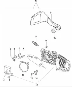 50162030CR - Frein De Chaine Complet Pour Tronconneuse OLEO MAC