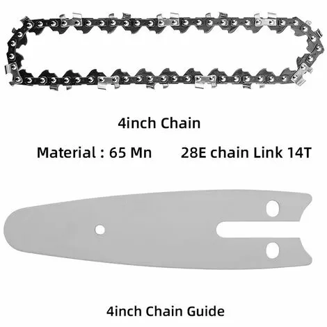 GISAM Chaîne De Tronçonneuse 4 Pouces Lot De 4/6/12 65Mn 28E 14T Pour Tronçonneuse - 4PC 4 GISAM Chaîne De Tronçonneuse 4 Pouces Lot De 4/6/12 65Mn 28E 14T Pour Tronçonneuse - 4PC – Image 2