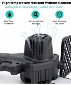 GISAM Tronçonneuse à Batterie 21V 2 Batterie Portable Scie Électrique Jardin Logging 4PCS Chaîne Supplémentaire - Noir 10 GISAM Tronçonneuse à Batterie 21V 2 Batterie Portable Scie Électrique Jardin Logging 4PCS Chaîne Supplémentaire - Noir -Tronçonneuse et accessoire Soldes 2022 36860789 4