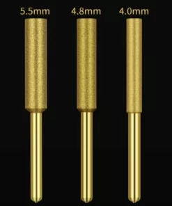 ASUPERMALL 12Pcs Meches De Tronconneuse Affuteuse Diamantee Plaquee Titane Lime De Tronconneuse Electrique Haute Durete, 4Mm - 4Mm -Tronçonneuse et accessoire Soldes 2022 37232974 5