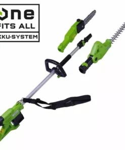 BRAST Élagueuse Sur Perche Sans Fil Batterie 40V 4500trs/min 25cm 70 Minutes 3,5kg Manche Télescop. 130-210cm Arrêt Automat. + Taille Haie, Livré Sans Batterie/chargeur