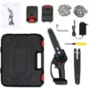 HAPPYSHOP Mini Tronçonneuse Electrique Noire De 6 Pouces Avec 2 Tronçonneuses A Batterie 24V Avec 2 Chaines De Remplacement Petite Tronçonneuse Portable Avec EU -Tronçonneuse et accessoire Soldes 2022 38283245 1