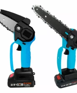 ASUPERMALL Mini Tronconneuse Electrique A La Chaine De Bois D'Une Main Sans Fil Portable Des Scies A Bois Pour La Taille De La Taille De Jardinage, 4 Pouces Rouge - 4 Pouces Rouge -Tronçonneuse et accessoire Soldes 2022 38396163 3