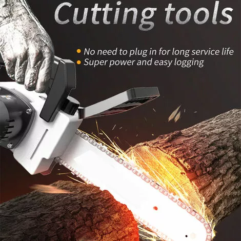 FREOSEN Tronçonneuse Électrique Sans Fil 1200W + 2 Batteries 21V 6.0Ah 30000mAh + 2 Chaines En Coffret 4 FREOSEN Tronçonneuse Électrique Sans Fil 1200W + 2 Batteries 21V 6.0Ah 30000mAh + 2 Chaines En Coffret – Image 2