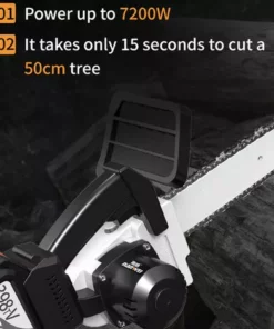 FREOSEN Tronçonneuse Électrique Sans Fil 1200W + 2 Batteries 21V 6.0Ah 30000mAh + 2 Chaines En Coffret 9 FREOSEN Tronçonneuse Électrique Sans Fil 1200W + 2 Batteries 21V 6.0Ah 30000mAh + 2 Chaines En Coffret -Tronçonneuse et accessoire Soldes 2022 38400959 4