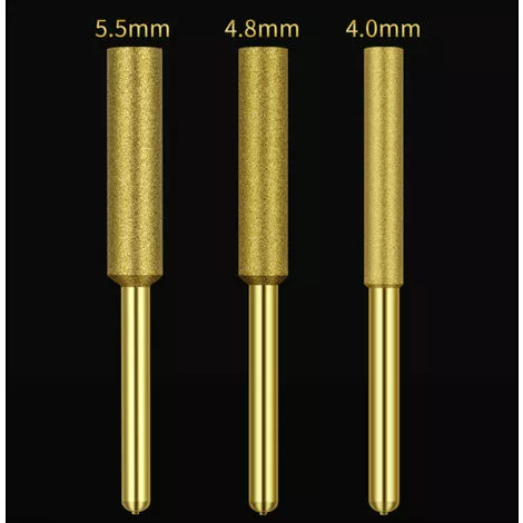 HAPPYSHOPPING 12 Pieces Embouts De Tronçonneuse Affuteuse Diamant Plaque Titane Lime De Tronçonneuse Electrique Haute Durete, Modele: 4,8 Mm - Modele : 48 mm 6 HAPPYSHOPPING 12 Pieces Embouts De Tronçonneuse Affuteuse Diamant Plaque Titane Lime De Tronçonneuse Electrique Haute Durete, Modele: 4,8 Mm - Modele : 48 mm – Image 4