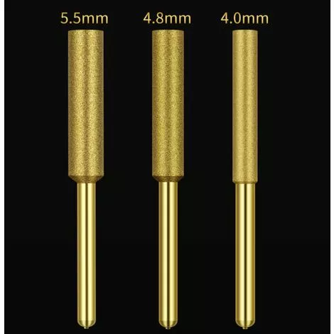 HAPPYSHOPPING 12 Pieces Embouts De Tronçonneuse Affuteuse Diamant Plaque Titane Lime De Tronçonneuse Electrique Haute Durete, Modele: 4,8 Mm - Modele : 48 mm 7 HAPPYSHOPPING 12 Pieces Embouts De Tronçonneuse Affuteuse Diamant Plaque Titane Lime De Tronçonneuse Electrique Haute Durete, Modele: 4,8 Mm - Modele : 48 mm – Image 5