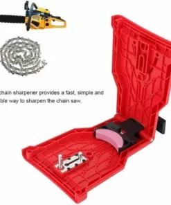 ECHOO Haute Qualité Électrique Tronçonneuse Aiguiseur, Portable Chaîne Scie Lame Aiguiseur Tronçonneuse Dents Affûteuse Kit Universel Pierre À Aiguiser Grinder Outils(Rouge) -Tronçonneuse et accessoire Soldes 2022 40117950 3