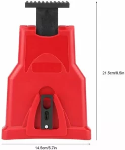 ECHOO Haute Qualité Électrique Tronçonneuse Aiguiseur, Portable Chaîne Scie Lame Aiguiseur Tronçonneuse Dents Affûteuse Kit Universel Pierre À Aiguiser Grinder Outils(Rouge) -Tronçonneuse et accessoire Soldes 2022 40117950 4