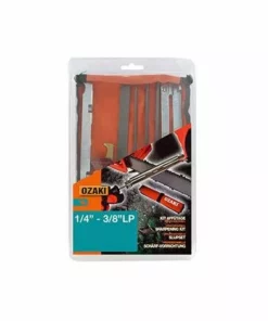 AUTRES Kit D'affûtage Pour Chaînes En 1/4'' Et 3/8'' Low-pro Comprenant 2 Manches De Lime, 1 Jauge De Profondeur, 1 Porte Lime, 1 Curet
