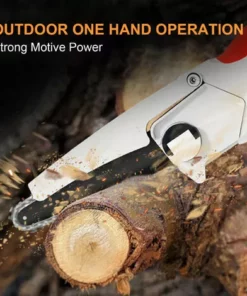 HAPPYSHOPPING Tronçonneuse Electrique Portative Sans Brosse A Une Main Scie A Bois Rechargeable Mini Coupe-bois Sans Fil Pour Jardinage Elagage Coupe, Modele: Prise UE -Tronçonneuse et accessoire Soldes 2022 41972804 2