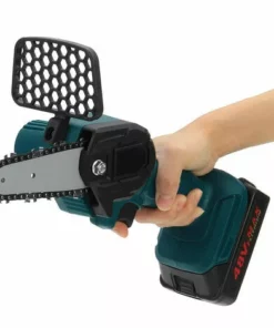 HAPPYSHOPPING Mini Tronçonneuse Electrique Portative De 4 Pouces Haute Puissance Scie A Bois Portable Rechargeable Sans Fil A Une Main Pour Le Jardinage Elagage Coupe, Modele: Prise UE -Tronçonneuse et accessoire Soldes 2022 41972823 3