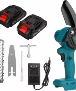 LBTN Mini Scie à Chaine 1200W Electrique élagage Portatif 88V Petite Chaine Rechargeable 2 Batterie 1200W -Tronçonneuse et accessoire Soldes 2022 42049949 2