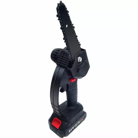 HAPPYSHOPPING Scie A Bois A Une Main Rechargeable Pour Tronçonneuse Electrique Sans Fil De 6 Pouces Pour Le Jardinage, La Taille, Modele : Noir, Norme Europeenne 4 HAPPYSHOPPING Scie A Bois A Une Main Rechargeable Pour Tronçonneuse Electrique Sans Fil De 6 Pouces Pour Le Jardinage, La Taille, Modele : Noir, Norme Europeenne – Image 2