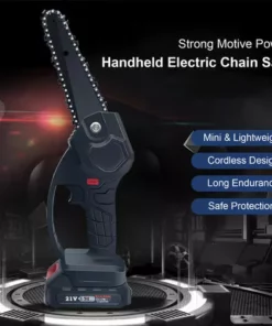 HAPPYSHOPPING Scie A Bois A Une Main Rechargeable Pour Tronçonneuse Electrique Sans Fil De 6 Pouces Pour Le Jardinage, La Taille, Modele : Noir, Norme Europeenne 9 HAPPYSHOPPING Scie A Bois A Une Main Rechargeable Pour Tronçonneuse Electrique Sans Fil De 6 Pouces Pour Le Jardinage, La Taille, Modele : Noir, Norme Europeenne -Tronçonneuse et accessoire Soldes 2022 42090000 3
