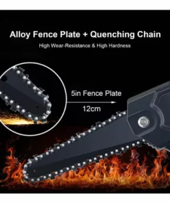 HAPPYSHOPPING Scie A Bois A Une Main Rechargeable Pour Tronçonneuse Electrique Sans Fil De 6 Pouces Pour Le Jardinage, La Taille, Modele : Noir, Norme Europeenne 10 HAPPYSHOPPING Scie A Bois A Une Main Rechargeable Pour Tronçonneuse Electrique Sans Fil De 6 Pouces Pour Le Jardinage, La Taille, Modele : Noir, Norme Europeenne -Tronçonneuse et accessoire Soldes 2022 42090000 4