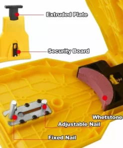 TANABATA Affûteuse De Tronçonneuse Portable Affûteuse De Dents De Tronçonneuse Manuelle Affûteuse De Tronçonneuse Manuelle Outil D'affûtage De Scie à Chaîne Pour Barre De Scie à Chaîne 14/16/18/20 In -Tronçonneuse et accessoire Soldes 2022 42414835 3