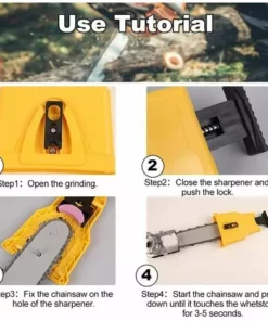 TANABATA Affûteuse De Tronçonneuse Portable Affûteuse De Dents De Tronçonneuse Manuelle Affûteuse De Tronçonneuse Manuelle Outil D'affûtage De Scie à Chaîne Pour Barre De Scie à Chaîne 14/16/18/20 In -Tronçonneuse et accessoire Soldes 2022 42414835 4