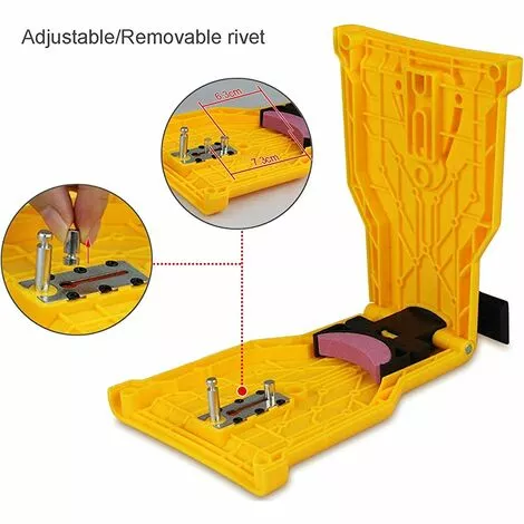TANABATA Affuteuse De Chaine Pour Tronconneuse, Chaîne De Désherbeur, Avec 4 Pièces Pierre à Aiguiser Remplaçable (Vert) 6 TANABATA Affuteuse De Chaine Pour Tronconneuse, Chaîne De Désherbeur, Avec 4 Pièces Pierre à Aiguiser Remplaçable (Vert) – Image 4