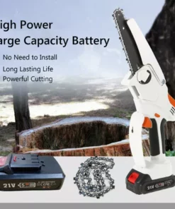 HAPPYSHOP Mini Tronçonneuse 6 Pouces Mini Tronçonneuse Sans Fil Tronçonneuse A Batterie 2,7 Lb. Scie A Chaine Portative Legere Avec 2 Chaines De Rechange Scie A Chaine Electrique Sans Fil Et 2 Batteries, Modele : Norme Europeenne FS-001 Blanc 10 HAPPYSHOP Mini Tronçonneuse 6 Pouces Mini Tronçonneuse Sans Fil Tronçonneuse A Batterie 2,7 Lb. Scie A Chaine Portative Legere Avec 2 Chaines De Rechange Scie A Chaine Electrique Sans Fil Et 2 Batteries, Modele : Norme Europeenne FS-001 Blanc -Tronçonneuse et accessoire Soldes 2022 43232325 4