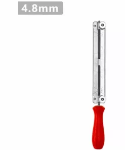 GUAZHUNIFR Scie à Chaîne En Acier Ensemble De Limes à Affûter Rondes Porte-Outil à Tronçonneuse Porte-Outils En Bois Porte-Guide De Classeme(4.8mm) Guazhuni