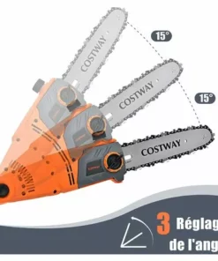 COSTWAY Elagueuse Sur Perche Télescopique 212-286 Cm 750W Tête Réglable Réservoir D'Huile 60 Ml Guide De Chaine 25 Cm Pour Haie 8 COSTWAY Elagueuse Sur Perche Télescopique 212-286 Cm 750W Tête Réglable Réservoir D'Huile 60 Ml Guide De Chaine 25 Cm Pour Haie -Tronçonneuse et accessoire Soldes 2022 43947701 3