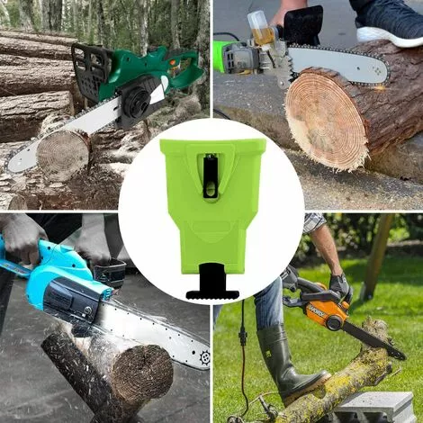 Affuteuse De Chaine Pour Tronconneuse,Betterlife Chaîne De Désherbeur, Avec 4 Pièces Pierre à Aiguiser Remplaçable (Vert) 7 Affuteuse De Chaine Pour Tronconneuse,Betterlife Chaîne De Désherbeur, Avec 4 Pièces Pierre à Aiguiser Remplaçable (Vert) – Image 5