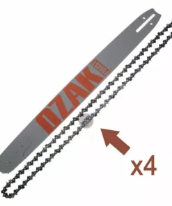 JARDIAFFAIRES Guide 60cm Avec 4 Chaines Pour Tronçonneuse Pas 3/8 Jauge 1,5mm Remplace 248ATMD009 -Tronçonneuse et accessoire Soldes 2022 46785390 3