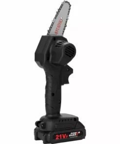 Tronçonneuse à Batterie KKmoon Mini Scie à Chaîne électrique Sans Fil Pour La Maison Scie à Chaîne Portative Pour L'exploitation Forestière Et L'abattage D'arbres Scie à Chaîne électrique Portative Au Lithium Avec Batterie + Chargeur + Chaîne + Clé, Prise -Tronçonneuse et accessoire Soldes 2022 47158387 4