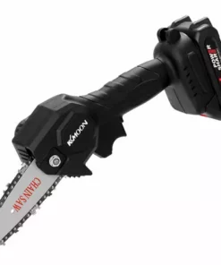 Tronçonneuse à Batterie KKmoon Mini Scie à Chaîne électrique Sans Fil Pour La Maison Scie à Chaîne Portative Pour L'exploitation Forestière Et L'abattage D'arbres Scie à Chaîne électrique Portative Au Lithium Avec Batterie + Chargeur + Chaîne + Clé, Prise -Tronçonneuse et accessoire Soldes 2022 47158387 5