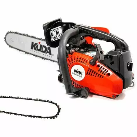 Tronçonneuse Élagueuse Thermique 2 Temps 25cc 1,3cv 30cm + 1 Chaîne Extra - Kuda 3 Tronçonneuse Élagueuse Thermique 2 Temps 25cc 1,3cv 30cm + 1 Chaîne Extra - Kuda