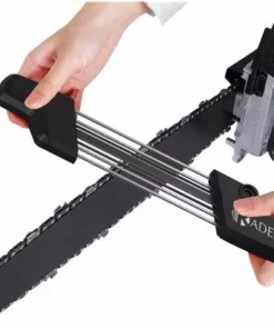 MODOU Affuteuse Chaine Tronconneuse Kit 2 En 1 Outil Professionnel Affutage Rapide Des Dents De Chaine Et Jauge De Profondeur Affuteuse De Chaine Tronconneuse Affuteur Chaine Tronconneuse