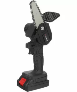 ZEBRAA Scie à Chaine électrique Sans Fil Tron?onneuse 18V 2400W 4" 2 Batteries BLMIATKO Pour Outils De Jardinage à Bois