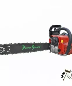Tronçonneuse Thermique 2 Temps 65cc 3,9cv 50cm Chaîne Oregon - PowerGround MT65