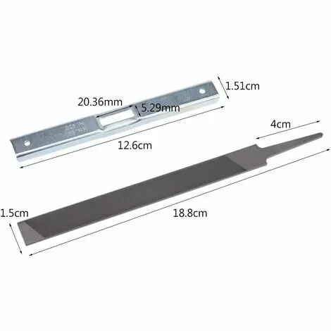 TINOR Fichier Plat Et Guide De Jauge De Profondeur , Chain Depth Gauge Fichier Plat Affûtage Raker Scie Extérieur Maison Jardin L'Entretien Lime Plate Trousse D'affûteuse à Tronçonneuse Electrique Plate 4 TINOR Fichier Plat Et Guide De Jauge De Profondeur , Chain Depth Gauge Fichier Plat Affûtage Raker Scie Extérieur Maison Jardin L'Entretien Lime Plate Trousse D'affûteuse à Tronçonneuse Electrique Plate – Image 2