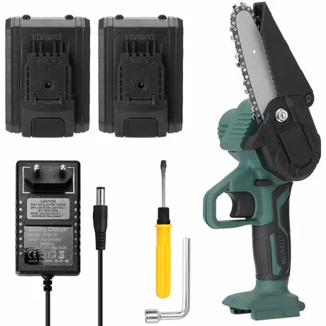 LIFCAUSAL Mini Scie D'élagage électrique Portable 21 V Deux Batteries Rechargeables Petite Tronçonneuse à Fendre Le Bois Outil De Travail Du Bois à Une Main Pour Jardin Verger Branche Clip 3 LIFCAUSAL Mini Scie D'élagage électrique Portable 21 V Deux Batteries Rechargeables Petite Tronçonneuse à Fendre Le Bois Outil De Travail Du Bois à Une Main Pour Jardin Verger Branche Clip