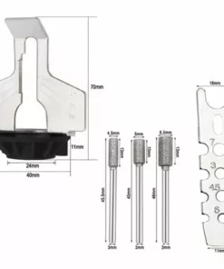 Fei Yu Scie Chaînes Outil Affûtage Kit D'affûtage Tronçonneuse Rotatif Kit Accessoire Chaîne Scie Tronçonneuse Affûtage Fixation Outil Scie Aiguiseur Guide Perceuse à Outils Pour Chaînes De Scie(2 Ensembles) 9 Fei Yu Scie Chaînes Outil Affûtage Kit D'affûtage Tronçonneuse Rotatif Kit Accessoire Chaîne Scie Tronçonneuse Affûtage Fixation Outil Scie Aiguiseur Guide Perceuse à Outils Pour Chaînes De Scie(2 Ensembles) -Tronçonneuse et accessoire Soldes 2022 51538571 3