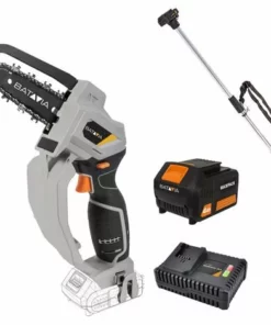 BATAVIA Batterie Scie à Une Main NEXXSAW 18V MAXXPACK | Incl. Poteau D'extension, Batterie 4.0Ah Et Chargeur Rapide