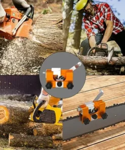 Gabarit D'affûtage De Chaîne De Tronçonneuse,Chainsaw Chain Sharpening à Manivelle Portable, Affûteur De Chaîne De Scie Pour Tous Les Types De Tronçonneuses électriques，Starlight -Tronçonneuse et accessoire Soldes 2022 51767921 5